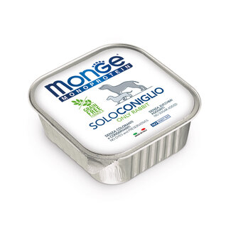 Monge Natural Superpremium Dog Food - Monoprotein Pâté 100% Rabbit - 150g