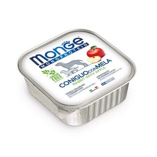 Monge Natural Superpremium Hondenvoer - Monoproteïne Paté 100% Konijn met Appel - 150gr