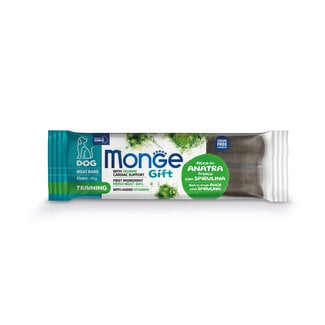 Monge Gift Hundesnacks - Fleischstreifen Training Adult Ente mit Spirulina