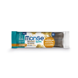 Monge Gift Dog Snacks - Meat Bar Immunity Adult Rich in Nucleotides with Rabbit
