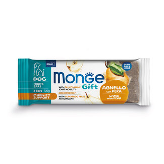 Monge Gift Dog Snacks - Fruit Bar Mobility Adult Lamb with Pear