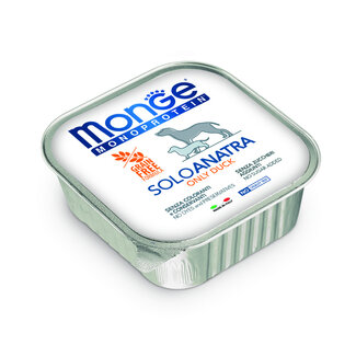 Monge Natural Superpremium Dog Food - Monoprotein Pâté 100% Duck - 150g