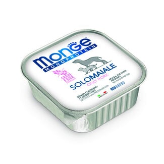 Monge Natural Superpremium Hundefutter - Monoprotein-Pastete 100% Schweinefleisch - 150g