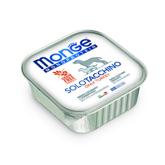 Monge Natural Superpremium Hondenvoer - Monoproteïne Paté 100% Kalkoen - 150gr