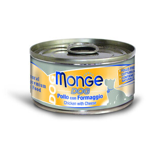 Monge Natural Superpremium Dog Food - Tender Chicken Pieces with Cheese - Oven Cooked