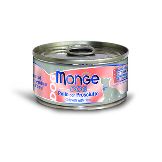 Monge Natural Superpremium Dog Food - Tender Chicken Pieces with Ham - Oven-Cooked