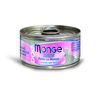 Monge Natural Superpremium Dog Food - Tender Chicken Pieces with Beef - Oven-Cooked