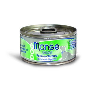 Monge Natural Superpremium Dog Food - Tender Chicken Pieces with Vegetables - Oven-Cooked