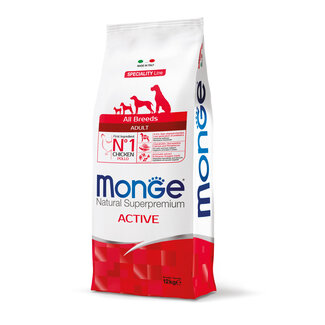 Monge Natural Superpremium Pienso para Perros - Adulto Activo con Pollo - 15 kg