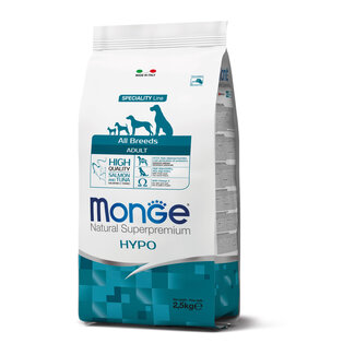 Monge Natural Superpremium Croquettes pour chiens - Hypoallergénique Adulte Saumon et Thon - 15 kg