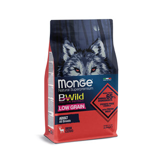 Monge Bwild Dog Food - Low Grain Adult Deer - 2.5 kg