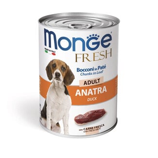 Monge Natural Superpremium Hundefutter - Adult Pastete mit Entenstücken