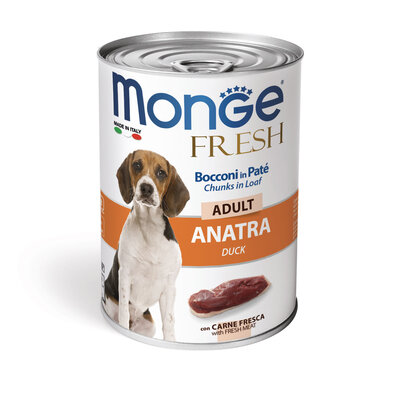 Hundefutter - Adult Pastete mit Entenstücken