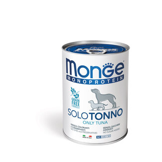 Monge Natural Superpremium Dog Food - Monoprotein Paté 100% Tuna - 400g