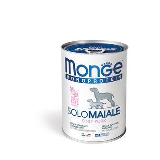 Monge Natural Superpremium Dog Food - Monoprotein Pâté 100% Pork - 400g