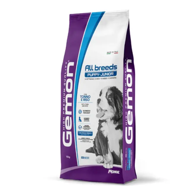 Hondenbrokken - Gemon Tonijn met rijst Medium Puppy & Junior - 15 kg