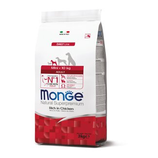 Monge Natural Superpremium Pienso para perros - Mini Adulto Rico en Pollo - 7,5 kg