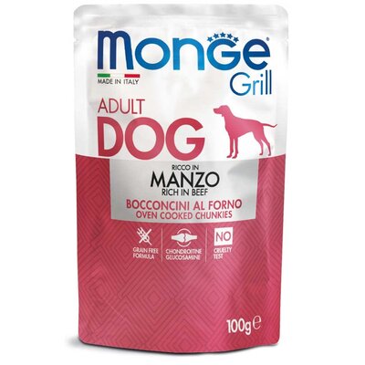Hundefutter - Monge Grill - Reich an Rindfleisch