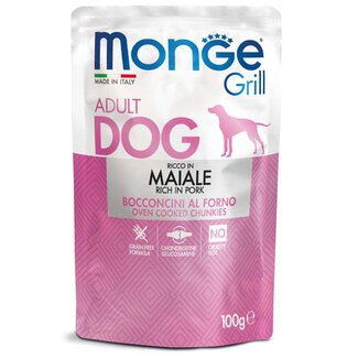 Monge Grill Aliment pour chiens - Monge Grill - Riche en porc