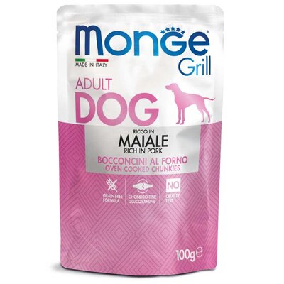 Hundefutter - Monge Grill - Reich an Schweinefleisch