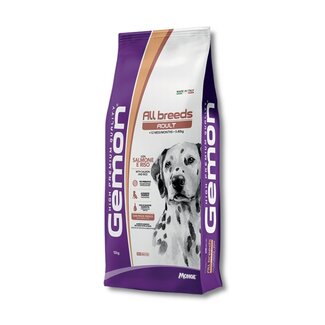 Gemon High Premium Quality by Monge Pienso para perros – Adulto Salmón y Arroz - 20 kg