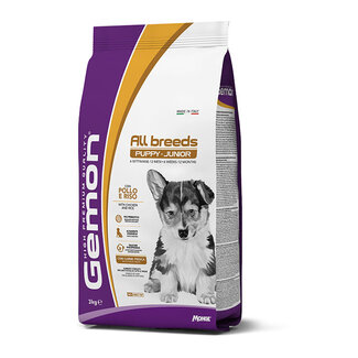 Gemon High Premium Quality by Monge Hondenbrokken – Gemon puppy & junior kip en rijst - 3 kg