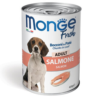 Monge Natural Superpremium Hondenvoer - Volwassen Paté met Stukjes Zalm
