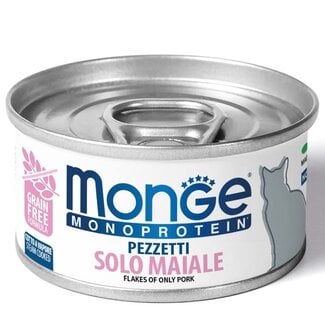 Monge Monoprotein Katzennassfutter - Monoprotein mit Stücken von frischem Schweinefleisch