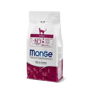 Monge Natural Superpremium Pienso para gatos - Indoor - Rico en pollo - 10 kg
