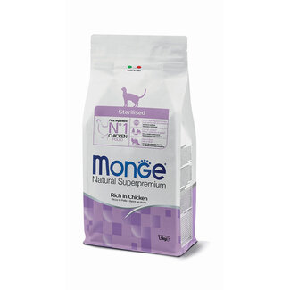 Monge Natural Superpremium Kattenbrokken - Gesteriliseerd - Rijk aan kip - 1,5 kg