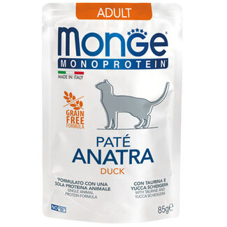 Monge Monoprotein Alimento húmedo para gatos - Adulto - Paté - con pato