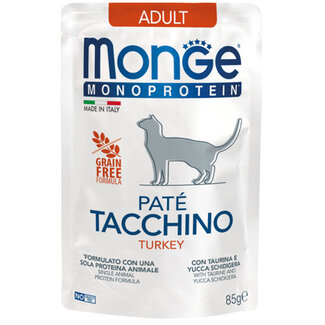 Monge Monoprotein Alimento húmedo para gatos - Adulto - Paté - con pavo