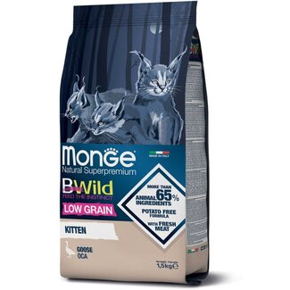 Monge Bwild Cat Kibble - Kitten - with Goose - Low Grain - 1.5 kg