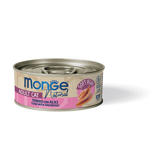 Alimento húmedo para gatos - Adulto - al vapor - con atún y anchoas en gelatina