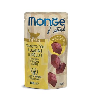Cat Wet Food - Kitten - with pieces of steamed tuna and chicken livers