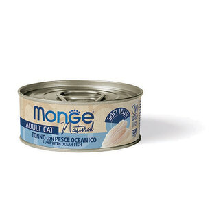 Alimento húmedo para gatos - Adulto - al vapor - con atún y pescado oceánico en gelatina