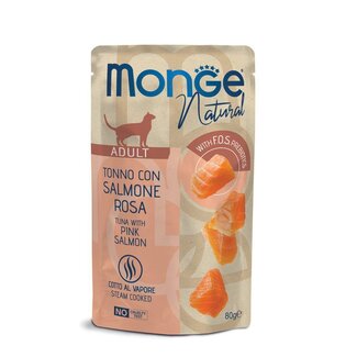 Wet Cat Food - with Steamed Tuna Chunks and Pink Salmon
