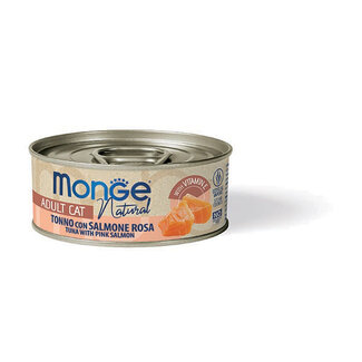 Katzen-Nassfutter - Adult - gedämpft - mit Thunfisch und rosa Lachs
