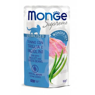 Aliment humide pour chat - Stérilisé - thon avec mulet et haricots verts