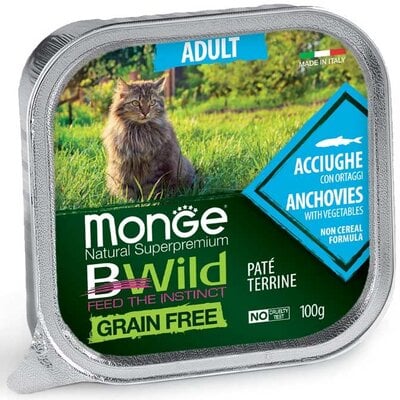 Comida húmeda para gatos - Adulto - anchoas con verduras - sin cereales