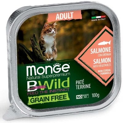 Alimento húmedo para gatos - Adulto - salmón con verduras - sin cereales