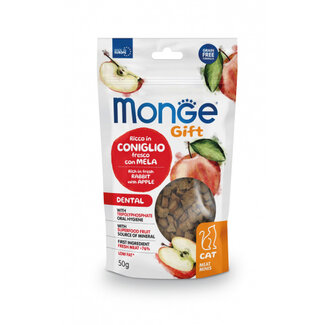 Monge Gift Friandises pour chats - Dentaire - lapin à la pomme - sans céréales
