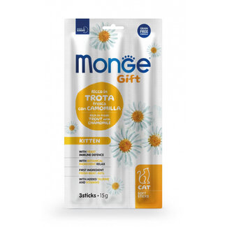 Monge Gift Kattensnacks - Kitten - forel met kamille - graanvrij