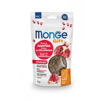Monge Gift Friandises pour chats - Stérilisés - canard à la grenade - sans céréales
