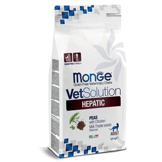 Monge Vet Solution Croquettes pour chats - Hépatique - sans céréales - 1,5 kg