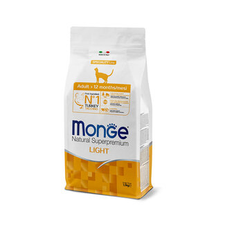 Monge Natural Superpremium Kattenbrokken - Light - met kalkoen - 1,5 kg