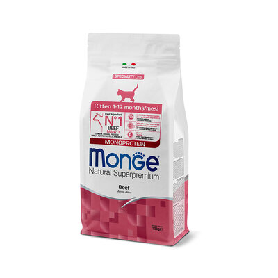 Katzenfutter - Kitten - Monoprotein Rindfleisch - 1,5 kg