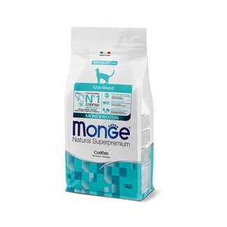 Monge Natural Superpremium Katzenfutter - Sterilisiert - Monoprotein Kabeljau - 1,5 kg