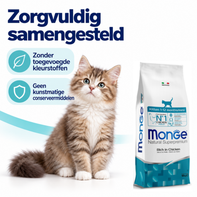 Croquettes pour chats - Chaton - Riche en poulet - 10 kg
