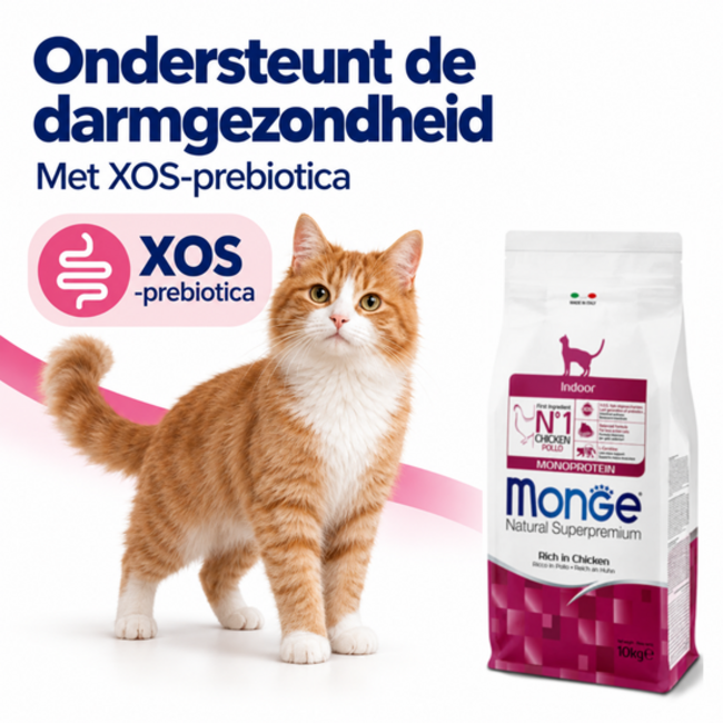 Croquettes pour chats - Intérieur - Riches en poulet - 10 kg